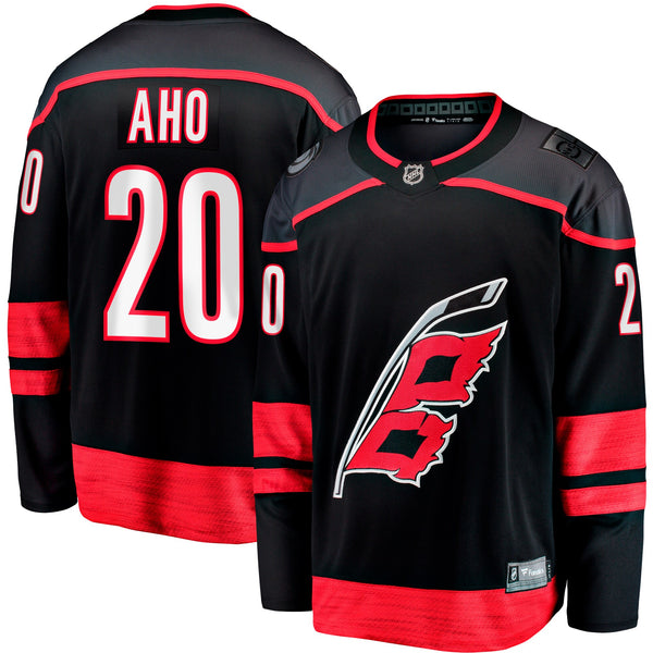 Carolina Hurricanes Sebastian Aho Black Home Breakaway Jersey