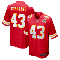 Kansas City Chiefs Jack Cochrane Red Game Player Jersey