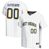West Virginia Mountaineers GameDay Greats NIL Pick-A-Player Lightweight Baseball Jersey - White
