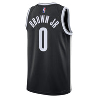 Brooklyn Nets Icon Swingman Jersey - Black - Mikel Brown Jr.