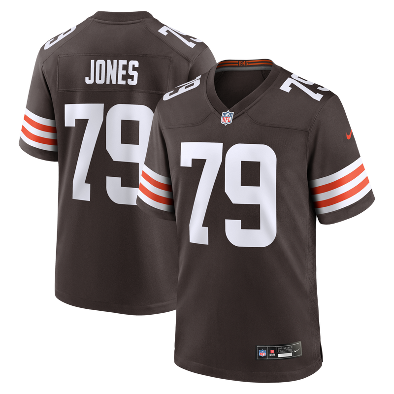 Cleveland Browns Dawand Jones Brown Team Game Jersey