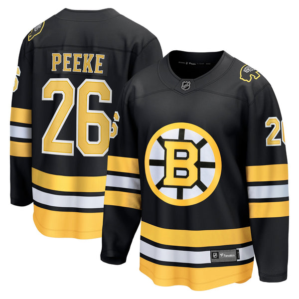 Boston Bruins Andrew Peeke Black Home Breakaway Player Jersey