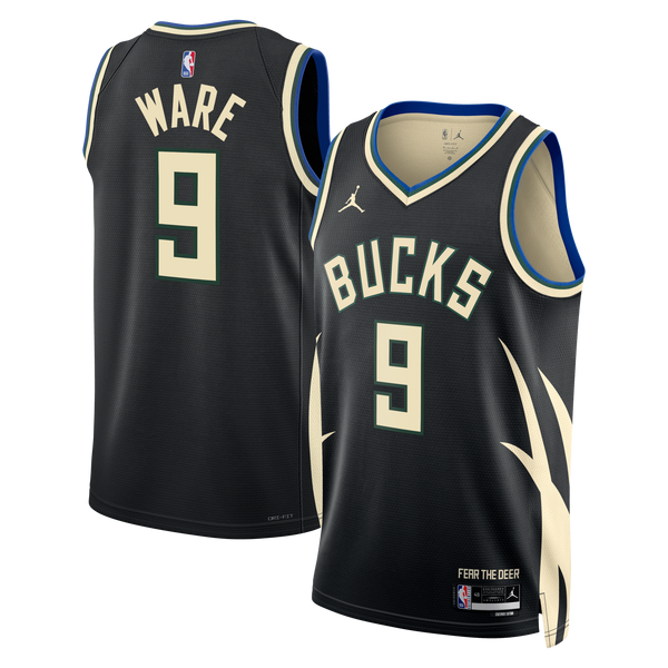 Milwaukee Bucks Statement Edition Swingman Jersey - Hunter Green - Kel'el Ware