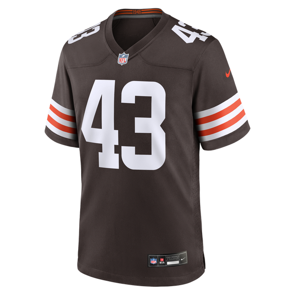 Cleveland Browns Mohamoud Diabate Brown Team Game Jersey
