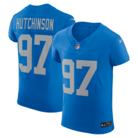Detroit Lions Aidan Hutchinson Blue Alternate Vapor F.U.S.E. Elite Jersey