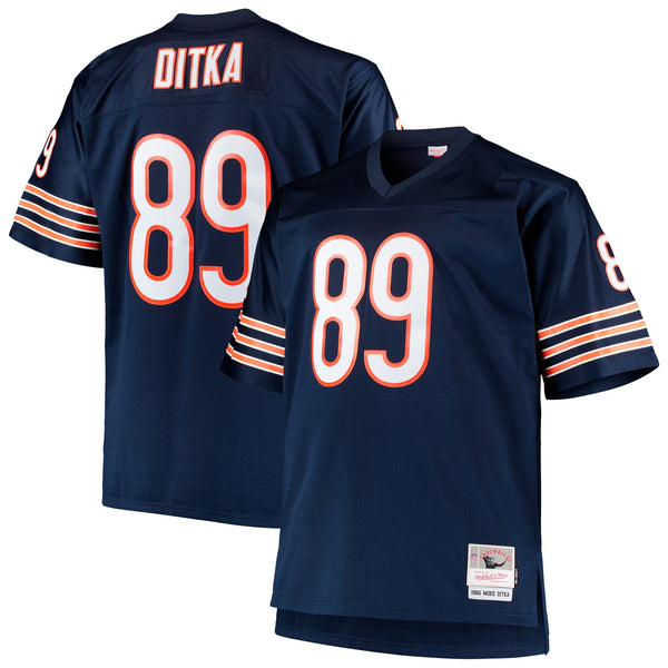Chicago Bears Mike Ditka Navy Big & Tall 1966 Retired Player Replica Jersey