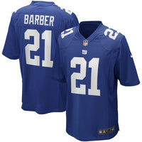 New York Giants Tiki Barber Royal Game Retired Player Jersey