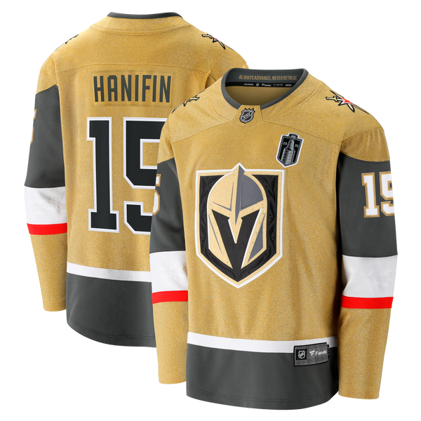 Vegas Golden Knights Noah Hanifin Gold 2026 Stanley Cup Final Breakaway Jersey