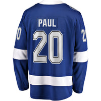 Tampa Bay Lightning Nicholas Paul Blue Home Breakaway Player Jersey