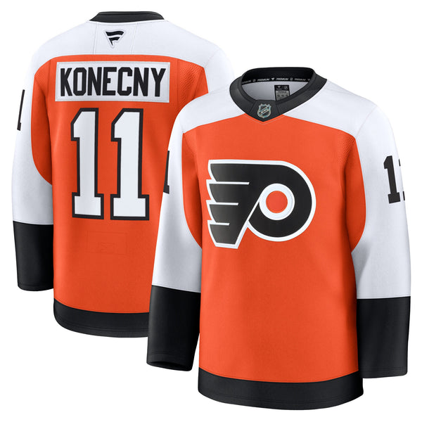 Philadelphia Flyers Travis Konecny Burnt Orange Home Premium Jersey