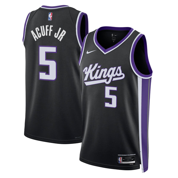 Sacramento Kings Icon Swingman Jersey - Black - Darius Acuff Jr.