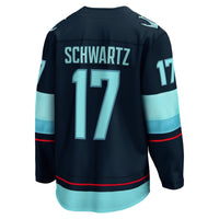 Seattle Kraken Jaden Schwartz Navy Home Breakaway Player Jersey