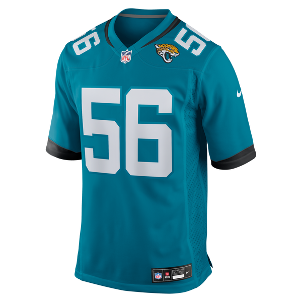 Jacksonville Jaguars Yasir Abdullah Teal Team Game Jersey