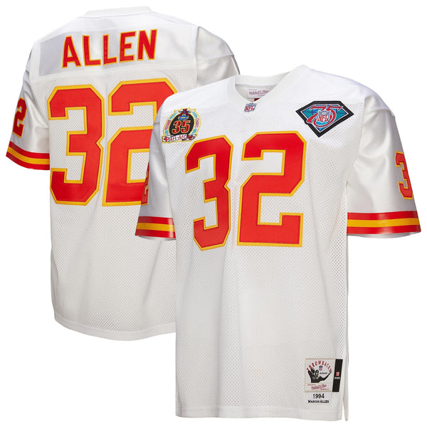 Kansas City Chiefs 1994 Marcus Allen White Authentic Throwback Retired Player Jersey