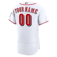Cincinnati Reds White Home Authentic Custom Jersey