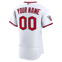 Cleveland Guardians White Home Authentic Custom Jersey