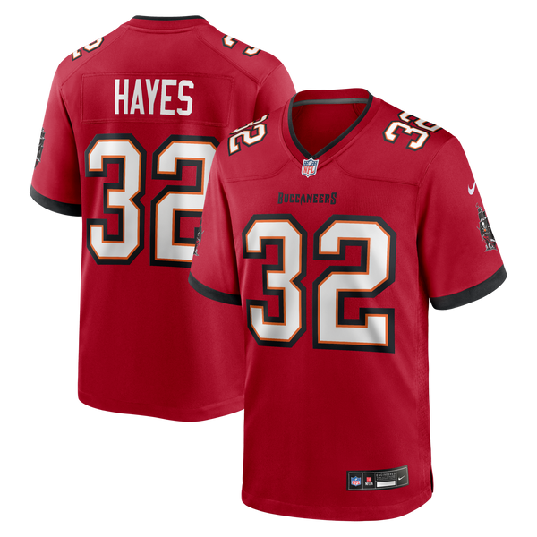 Tampa Bay Buccaneers Josh Hayes Red Game Jersey