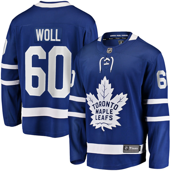 Toronto Maple Leafs Joseph Woll Blue Home Premier Breakaway Player Jersey