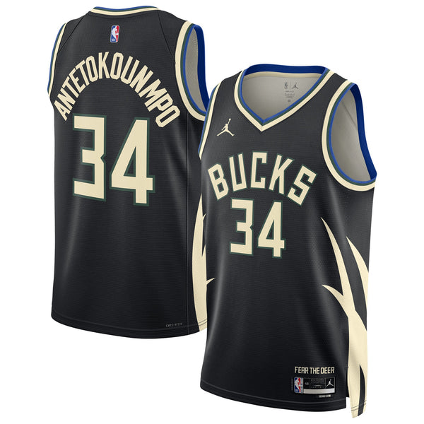 Milwaukee Bucks Giannis Antetokounmpo Jordan Dri-FIT NBA Swingman Jersey