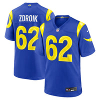 Los Angeles Rams Payton Zdroik Royal Game Jersey