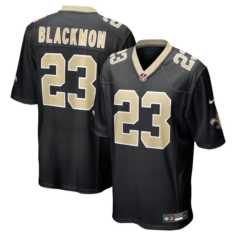 New Orleans Saints Julian Blackmon Black Team Game Jersey