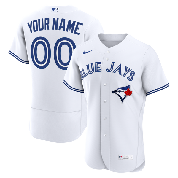 Toronto Blue Jays White Home Authentic Custom Jersey