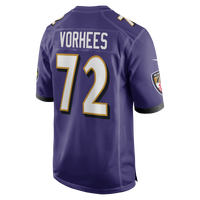 Baltimore Ravens Andrew Vorhees Purple Team Game Jersey