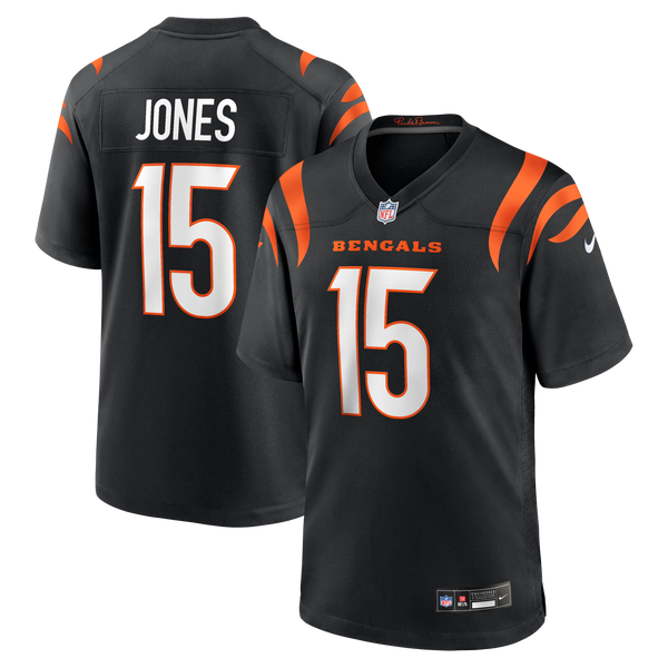 Cincinnati Bengals Charlie Jones Black Team Game Jersey