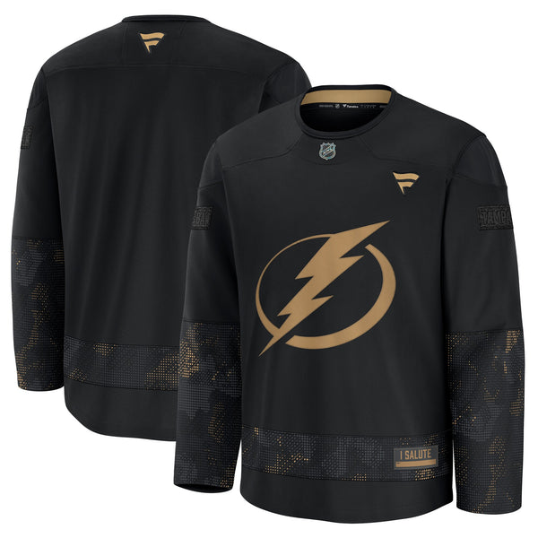 Tampa Bay Lightning Black 2024 Military Appreciation Practice Jersey