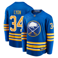 Buffalo Sabres Alex Lyon Royal Home Breakaway Jersey
