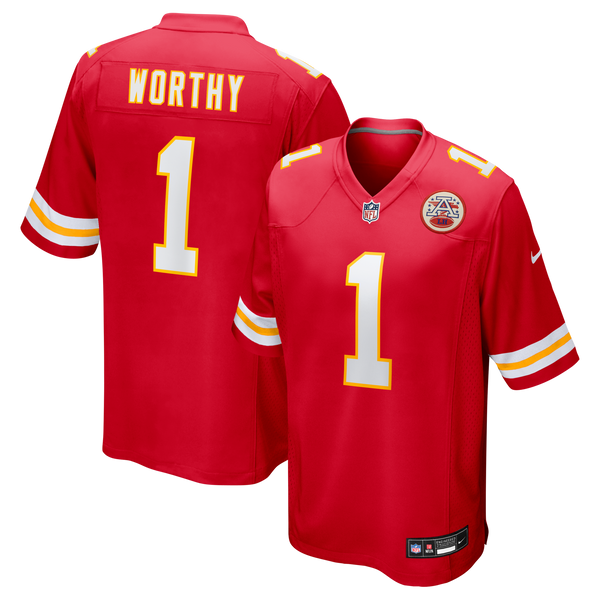 Kansas City Chiefs Xavier Worthy Red Player Game Jersey
