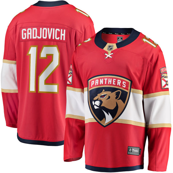 Florida Panthers Jonah Gadjovich Red Premier Breakaway Player Jersey