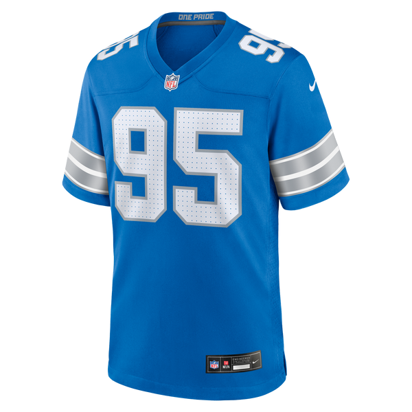 Detroit Lions Mathieu Betts Blue Game Jersey