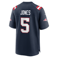 New England Patriots Dre'Mont Jones Navy Team Game Jersey
