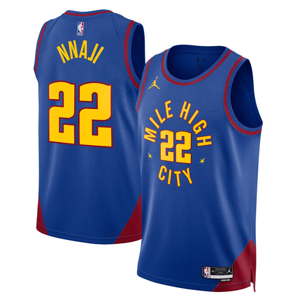 Denver Nuggets Jordan Statement Edition Swingman Jersey - Blue - Zeke Nnaji