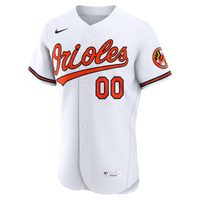 Baltimore Orioles White Home Authentic Custom Jersey