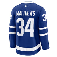 Toronto Maple Leafs Auston Matthews Blue Captain Patch Home Premium Jersey