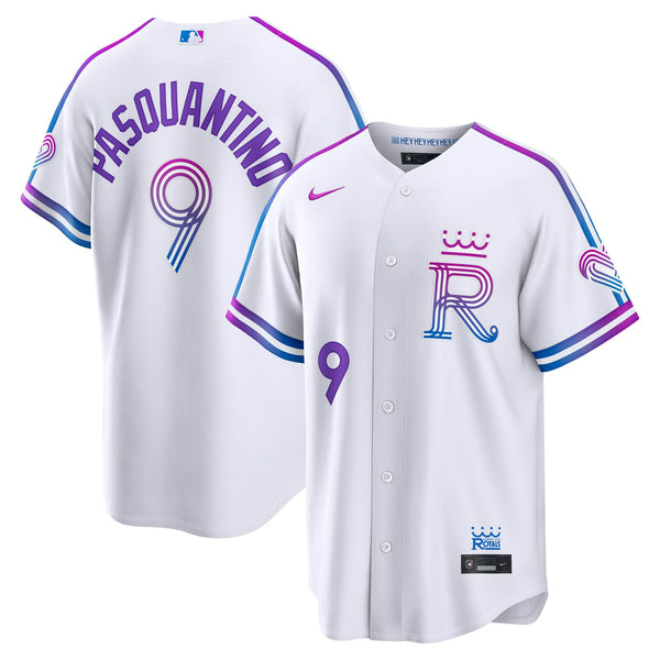 Kansas City Royals Vinnie Pasquantino White 2026 City Connect Stadium Jersey