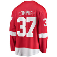Detroit Red Wings J.T. Compher Red Home Breakaway Jersey