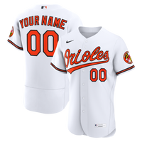 Baltimore Orioles White Home Authentic Custom Jersey