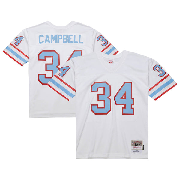 Houston Oilers Earl Campbell White 1979 Legacy Replica Jersey