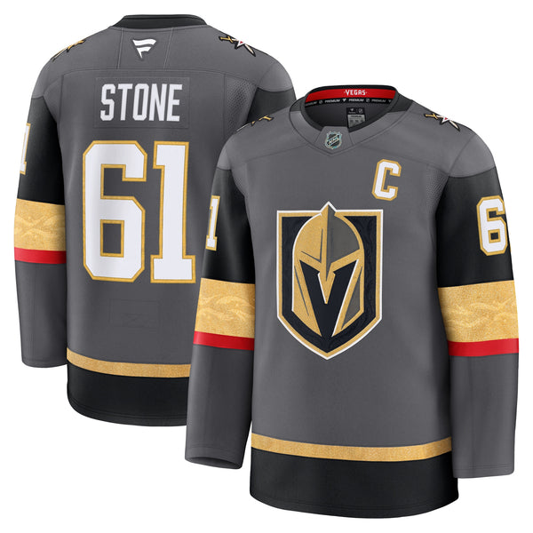 Vegas Golden Knights Mark Stone Gray Alternate Premium Jersey