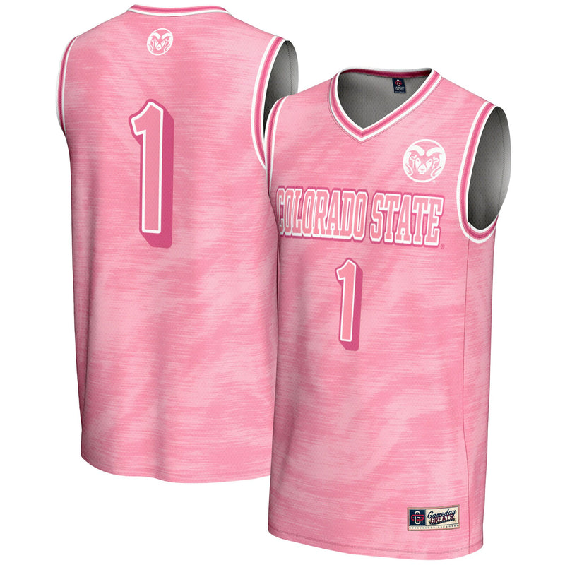 #1 Colorado State Rams GameDay Greats Lightweight Basketball Fashion Jersey - Pink