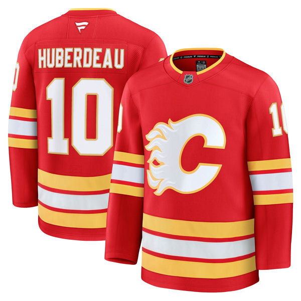 Calgary Flames Jonathan Huberdeau Red Home Premium Jersey