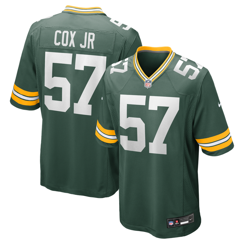 Green Bay Packers Brenton Cox Jr. Green Game Jersey