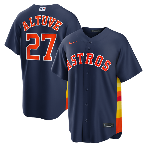 Houston Astros Jose Altuve Navy Alternate 2 Replica Jersey