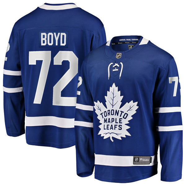 Toronto Maple Leafs Travis Boyd Blue Home Breakaway Jersey
