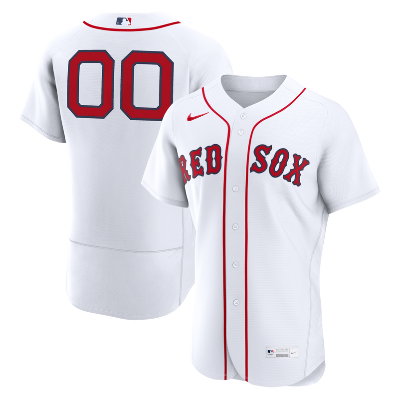 Boston Red Sox White Home Authentic Custom Jersey