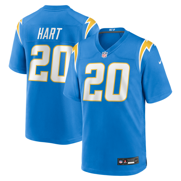 Los Angeles Chargers Cam Hart Powder Blue Team Game Jersey