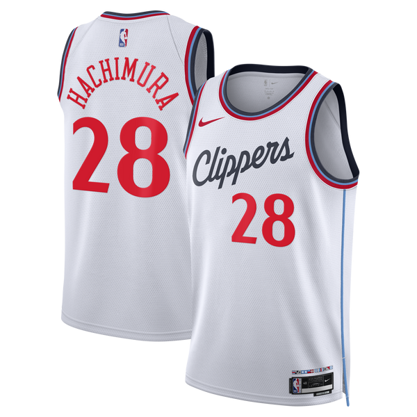 Los Angeles Clippers Replica Association Edition Swingman Jersey - White - Rui Hachimura